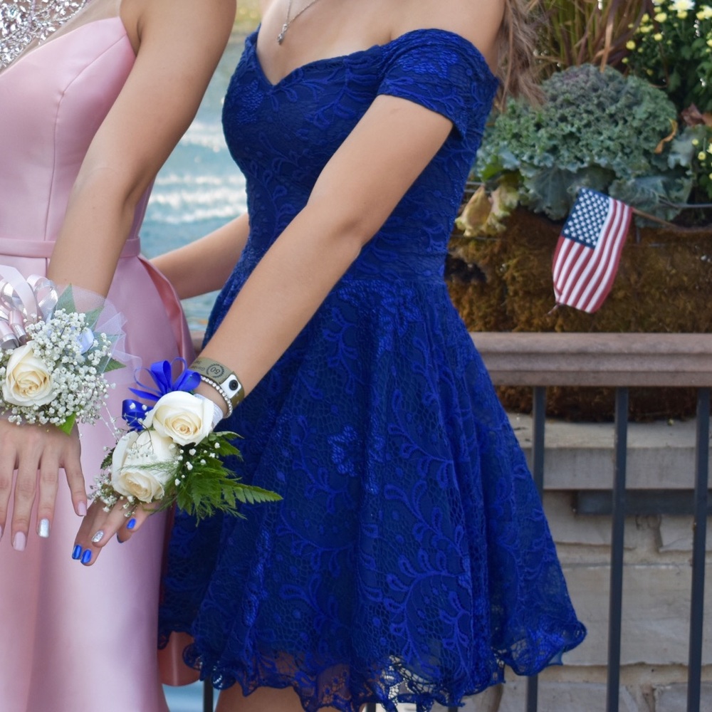 lace off the shoulder dress